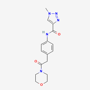1-methyl-N-(4-(2-morpholino-2-oxoethyl)phenyl)-1H-1,2,3-triazole-4-carboxamide