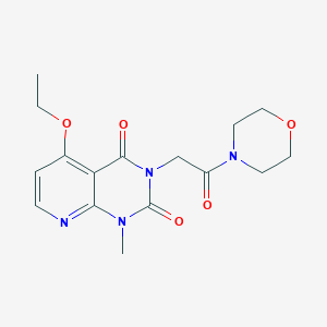 molecular formula C16H20N4O5 B2402045 5-ethoxy-1-methyl-3-(2-morpholino-2-oxoethyl)pyrido[2,3-d]pyrimidine-2,4(1H,3H)-dione CAS No. 921477-32-9