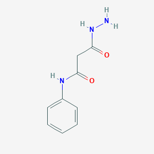 molecular formula C9H11N3O2 B2402090 2-Hydrazinocarbonyl-N-phenyl-acetamide CAS No. 15601-64-6