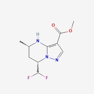 Methyl (5S,7S)-7-(difluoromethyl)-5-methyl-4,5,6,7-tetrahydropyrazolo[1,5-a]pyrimidine-3-carboxylate