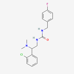 1-(2-(2-Chlorophenyl)-2-(dimethylamino)ethyl)-3-(4-fluorobenzyl)urea