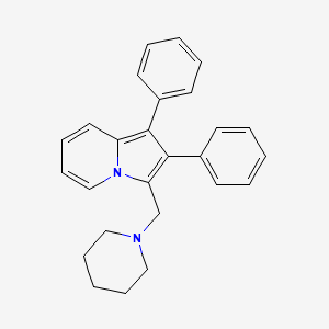 1,2-Diphenyl-3-(piperidin-1-ylmethyl)indolizine