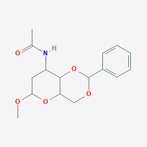 N-(6-methoxy-2-phenyl-4,4a,6,7,8,8a-hexahydropyrano[3,2-d][1,3]dioxin-8-yl)acetamide