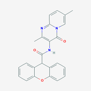 molecular formula C24H19N3O3 B2402105 N-(2,7-dimethyl-4-oxo-4H-pyrido[1,2-a]pyrimidin-3-yl)-9H-xanthene-9-carboxamide CAS No. 946336-91-0