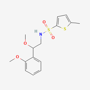 molecular formula C15H19NO4S2 B2402120 N-[2-methoxy-2-(2-methoxyphenyl)ethyl]-5-methylthiophene-2-sulfonamide CAS No. 1795472-25-1