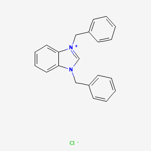 molecular formula C21H19ClN2 B2402166 1,3-dibenzyl-1H-benzo[d]imidazol-3-ium chloride CAS No. 36339-13-6