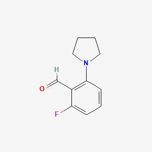 2-Fluoro-6-(pyrrolidin-1-yl)benzaldehyde