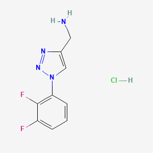 molecular formula C9H9ClF2N4 B2402168 (1-(2,3-difluorophenyl)-1H-1,2,3-triazol-4-yl)methanamine hydrochloride CAS No. 2194844-51-2