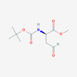 molecular formula C10H17NO5 B2402205 methyl (2R)-2-[(2-methylpropan-2-yl)oxycarbonylamino]-4-oxobutanoate CAS No. 117706-96-4