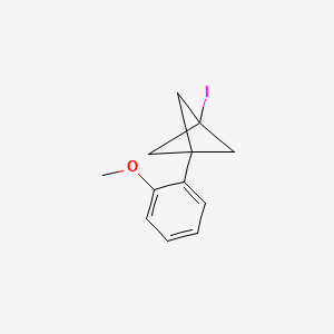 molecular formula C12H13IO B2402206 1-Iodo-3-(2-methoxyphenyl)bicyclo[1.1.1]pentane CAS No. 2287289-38-5