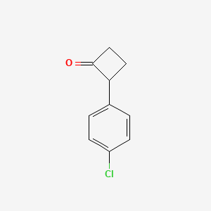 molecular formula C10H9ClO B2402249 2-(4-chlorophenyl)cyclobutan-1-one CAS No. 162521-18-8