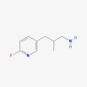 molecular formula C9H13FN2 B2402260 3-(6-Fluoropyridin-3-yl)-2-methylpropan-1-amine CAS No. 2248402-16-4