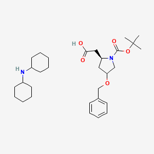 molecular formula C30H48N2O5 B2402264 Boc-L-beta-Homohydroxyproline(OBzl)-DCHA CAS No. 1217528-91-0