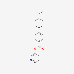 molecular formula C22H27NO2 B2402267 6-Methylpyridin-3-yl 4-(4-propylcyclohexyl)benzoate CAS No. 314034-26-9