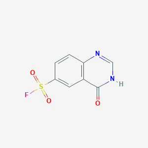 molecular formula C8H5FN2O3S B2402280 4-Oxo-3H-quinazoline-6-sulfonyl fluoride CAS No. 2138251-40-6