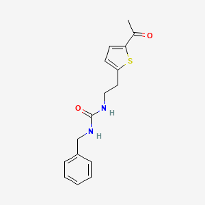 molecular formula C16H18N2O2S B2402288 1-(2-(5-Acetylthiophen-2-yl)ethyl)-3-benzylurea CAS No. 2034562-91-7