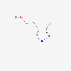 molecular formula C7H12N2O B2402301 2-(1,3-dimethyl-1H-pyrazol-4-yl)ethan-1-ol CAS No. 1533783-86-6