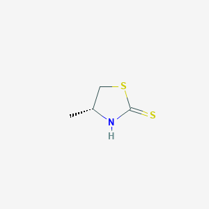 molecular formula C4H7NS2 B2402323 (4R)-4-Methyl-1,3-thiazolidine-2-thione CAS No. 114296-85-4