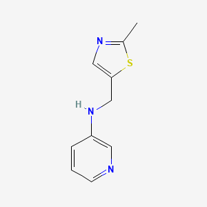 molecular formula C10H11N3S B2402377 N-[(2-methyl-1,3-thiazol-5-yl)methyl]pyridin-3-amine CAS No. 1184703-86-3