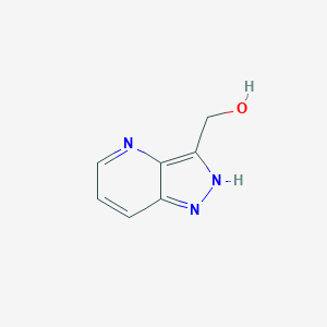 molecular formula C7H7N3O B2402393 (1H-pyrazolo[4,3-b]pyridin-3-yl)methanol CAS No. 1785566-87-1