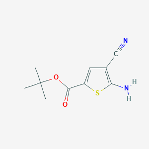 molecular formula C10H12N2O2S B2402410 Tert-butyl 5-amino-4-cyanothiophene-2-carboxylate CAS No. 2248391-35-5