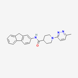 molecular formula C24H24N4O B2402422 N-(9H-fluoren-2-yl)-1-(6-methylpyridazin-3-yl)piperidine-4-carboxamide CAS No. 1396865-44-3