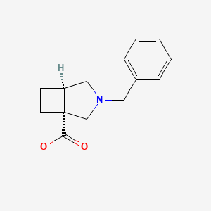 molecular formula C15H19NO2 B2402423 rel-Methyl (1R,5R)-3-benzyl-3-azabicyclo[3.2.0]heptane-1-carboxylate CAS No. 2470280-28-3