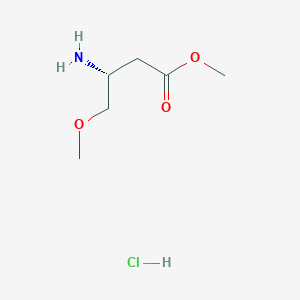 molecular formula C6H14ClNO3 B2402447 methyl (3R)-3-amino-4-methoxybutanoate hydrochloride CAS No. 2225127-10-4