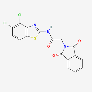 molecular formula C17H9Cl2N3O3S B2402474 N-(4,5-dichloro-1,3-benzothiazol-2-yl)-2-(1,3-dioxo-2,3-dihydro-1H-isoindol-2-yl)acetamide CAS No. 897618-03-0