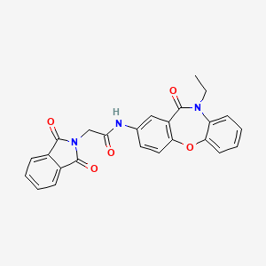 2-(1,3-dioxoisoindolin-2-yl)-N-(10-ethyl-11-oxo-10,11-dihydrodibenzo[b,f][1,4]oxazepin-2-yl)acetamide