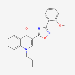 3-(3-(2-methoxyphenyl)-1,2,4-oxadiazol-5-yl)-1-propylquinolin-4(1H)-one