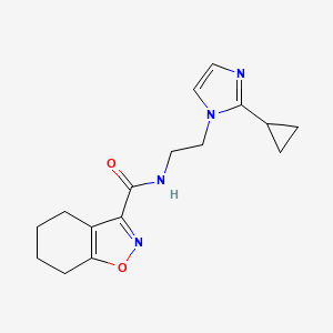 N-(2-(2-cyclopropyl-1H-imidazol-1-yl)ethyl)-4,5,6,7-tetrahydrobenzo[d]isoxazole-3-carboxamide