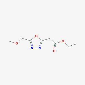 Ethyl 2-[5-(methoxymethyl)-1,3,4-oxadiazol-2-yl]acetate