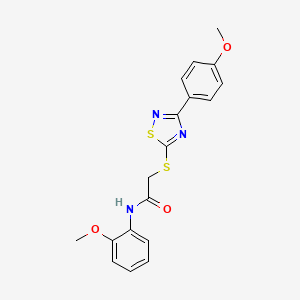 N-(2-methoxyphenyl)-2-((3-(4-methoxyphenyl)-1,2,4-thiadiazol-5-yl)thio)acetamide