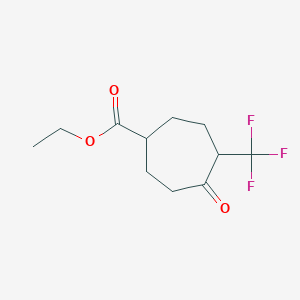 ethyl 4-oxo-5-(trifluoromethyl)cycloheptane-1-carboxylate, Mixture of diastereomers