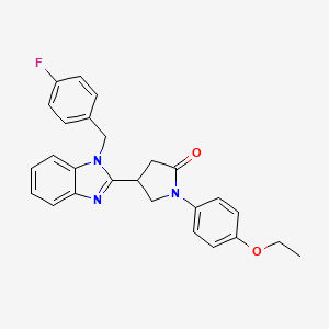1-(4-ethoxyphenyl)-4-[1-(4-fluorobenzyl)-1H-benzimidazol-2-yl]pyrrolidin-2-one