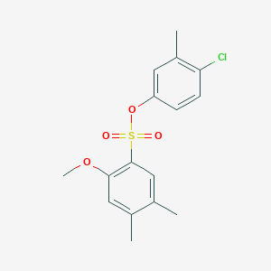 (4-Chloro-3-methylphenyl) 2-methoxy-4,5-dimethylbenzenesulfonate