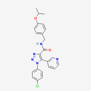 1-(4-chlorophenyl)-N-[4-(propan-2-yloxy)benzyl]-5-(pyridin-3-yl)-1H-1,2,3-triazole-4-carboxamide