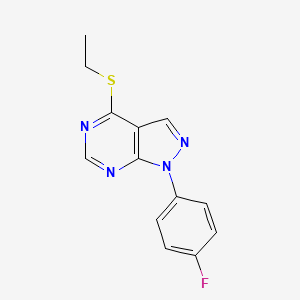 4-Ethylsulfanyl-1-(4-fluorophenyl)pyrazolo[3,4-d]pyrimidine