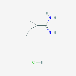 2-Methylcyclopropane-1-carboximidamide hydrochloride