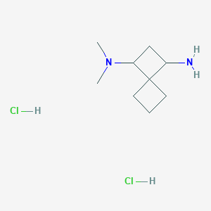 molecular formula C9H20Cl2N2 B2402566 N1,N1-Dimethylspiro[3.3]heptane-1,3-diamine dihydrochloride CAS No. 1989671-57-9