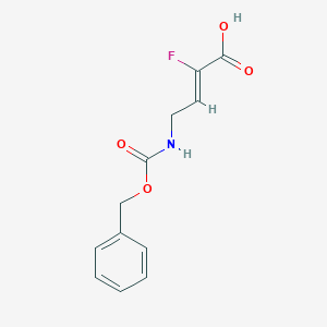 (Z)-2-Fluoro-4-(phenylmethoxycarbonylamino)but-2-enoic acid