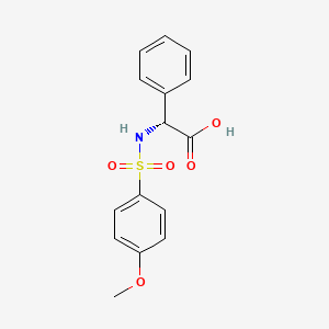 (2R)-2-[(4-methoxyphenyl)sulfonylamino]-2-phenylacetic acid