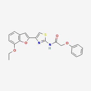 N-(4-(7-ethoxybenzofuran-2-yl)thiazol-2-yl)-2-phenoxyacetamide