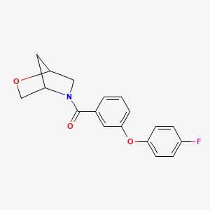 2-Oxa-5-azabicyclo[2.2.1]heptan-5-yl(3-(4-fluorophenoxy)phenyl)methanone