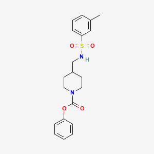 molecular formula C20H24N2O4S B2402687 Phenyl 4-((3-methylphenylsulfonamido)methyl)piperidine-1-carboxylate CAS No. 1234994-06-9