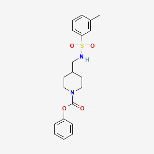 Phenyl 4-((3-methylphenylsulfonamido)methyl)piperidine-1-carboxylate