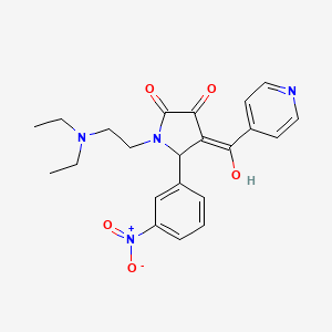 1-(2-(diethylamino)ethyl)-3-hydroxy-4-isonicotinoyl-5-(3-nitrophenyl)-1H-pyrrol-2(5H)-one