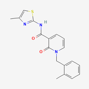 1-(2-methylbenzyl)-N-(4-methylthiazol-2-yl)-2-oxo-1,2-dihydropyridine-3-carboxamide