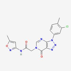 B2402699 2-[3-(3-chloro-4-methylphenyl)-7-oxotriazolo[4,5-d]pyrimidin-6-yl]-N-(5-methyl-1,2-oxazol-3-yl)acetamide CAS No. 872594-39-3